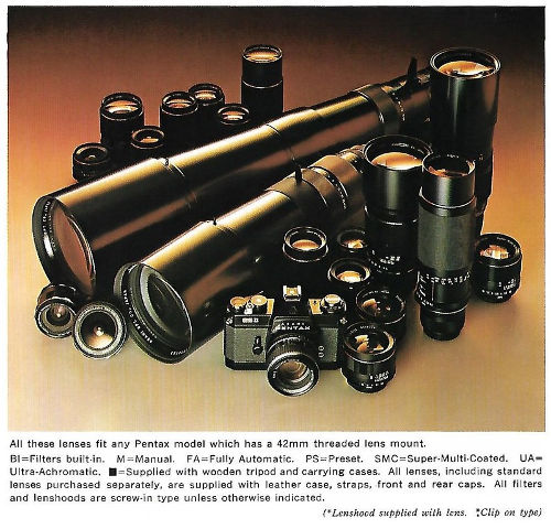 Pentax M42 Lens Collection